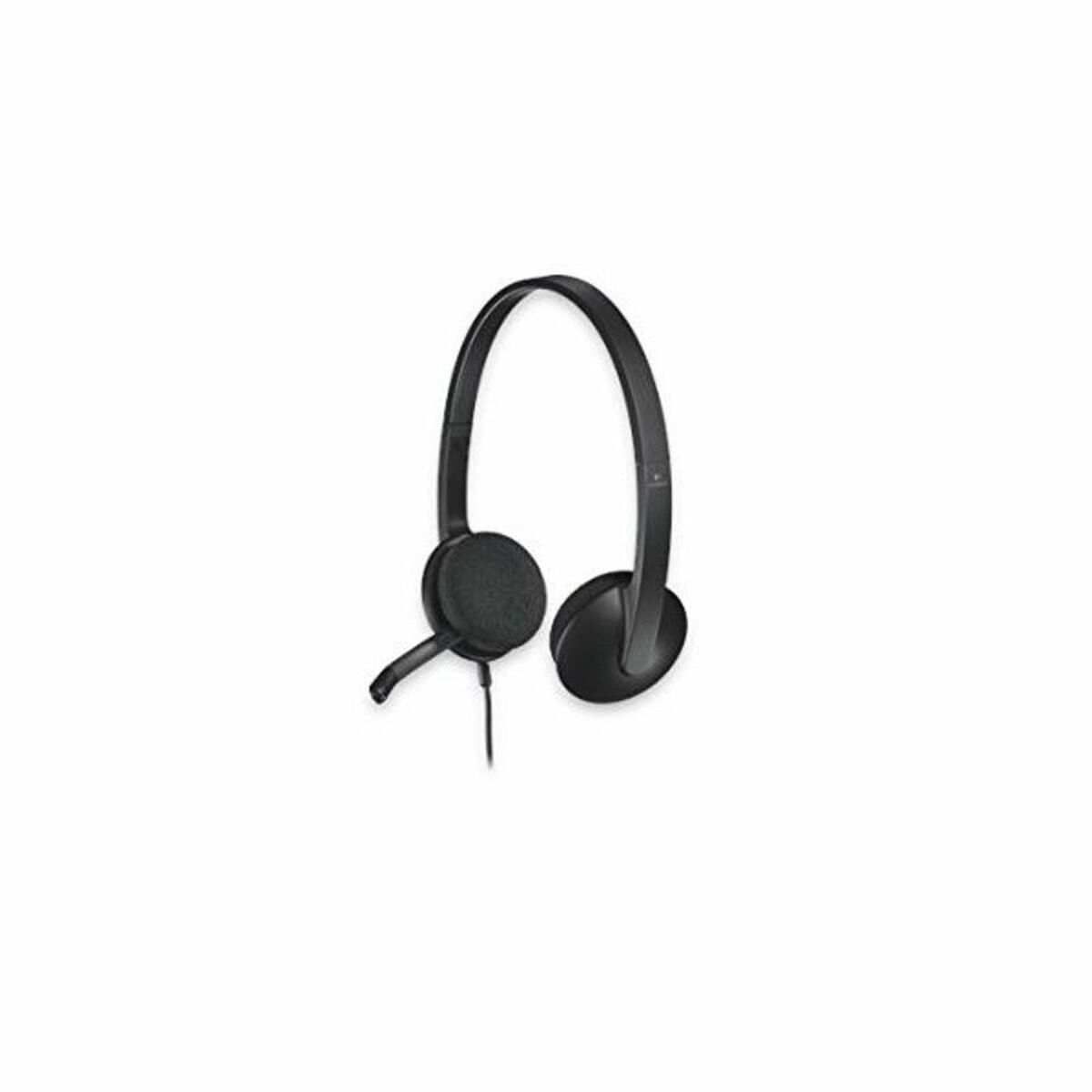 Austiņas ar Mikrofonu Logitech H340 Melns